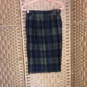 VTG. Silk Tartan skirt